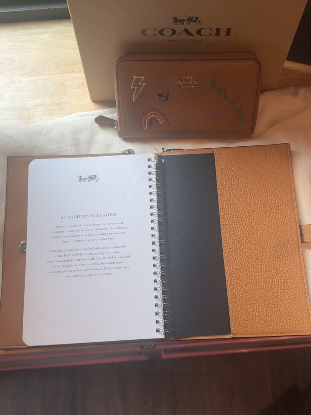 Coach Notebook  Diary Embroidery - Picture 3 of 4